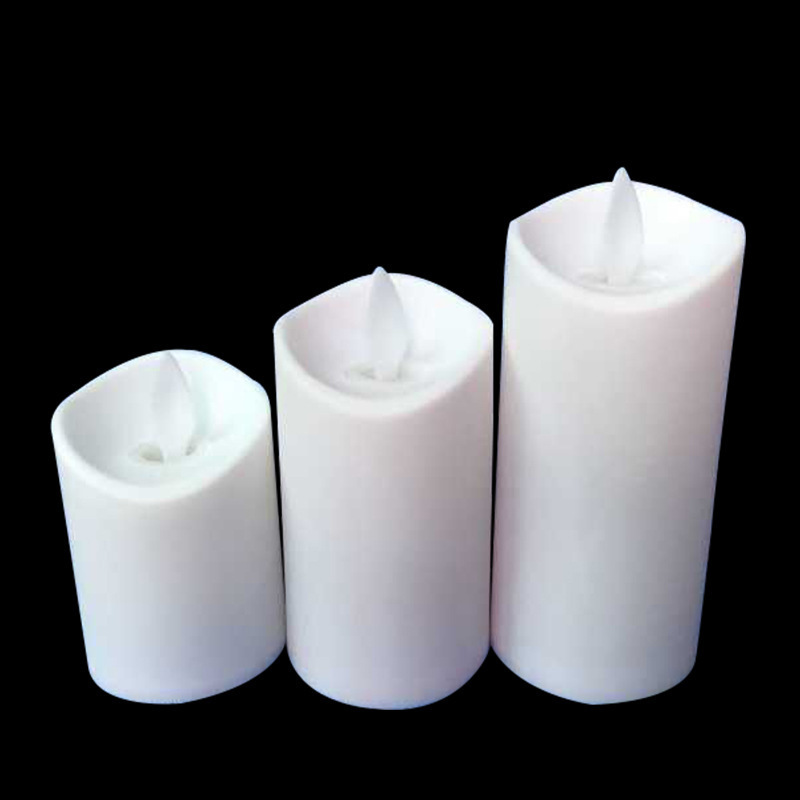 Smoke Free LED Electronic Candle with Warm White Flashing Light for Christmas Birthday Festivals Decoration