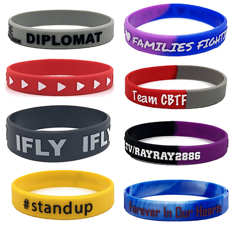 Make Your Own Rubber Wristbands With Message or Logo Custom Silicone Bracelets and Personalized Wrist Band rubber bracelet