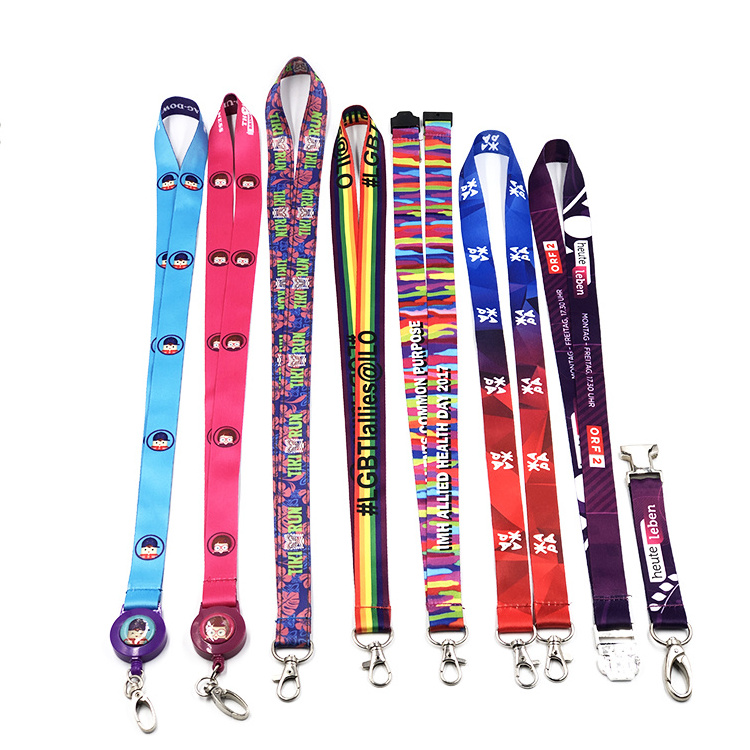 Personalized Silkscreen Printed Neck Lanyard Cheap Polyester Lanyard Custom Lanyards No Minimum Order