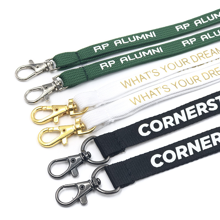 Personalized Silkscreen Printed Neck Lanyard Cheap Polyester Lanyard Custom Lanyards No Minimum Order