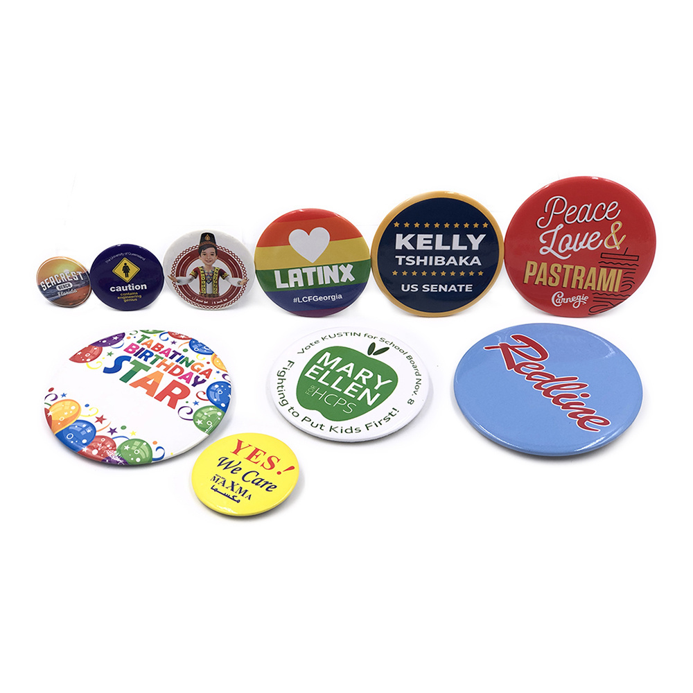 Wholesale Gifts Round Metal Safety Badge Pins Custom Button Pins for Jeans Bag