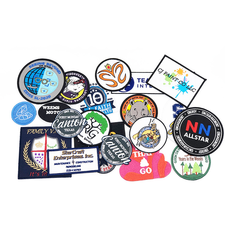 Promotional Patches wholesale design hoodies patch sew iron adhesive Clothing patches