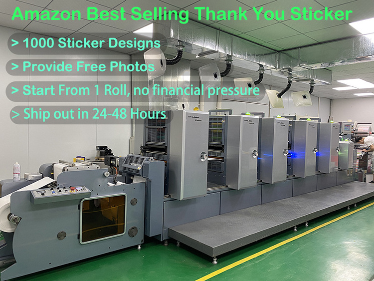 Make Your Own Thank You Sticker 500 pcs Small Business Thank You Sticker Flower Packaging Label For Custom Sticker