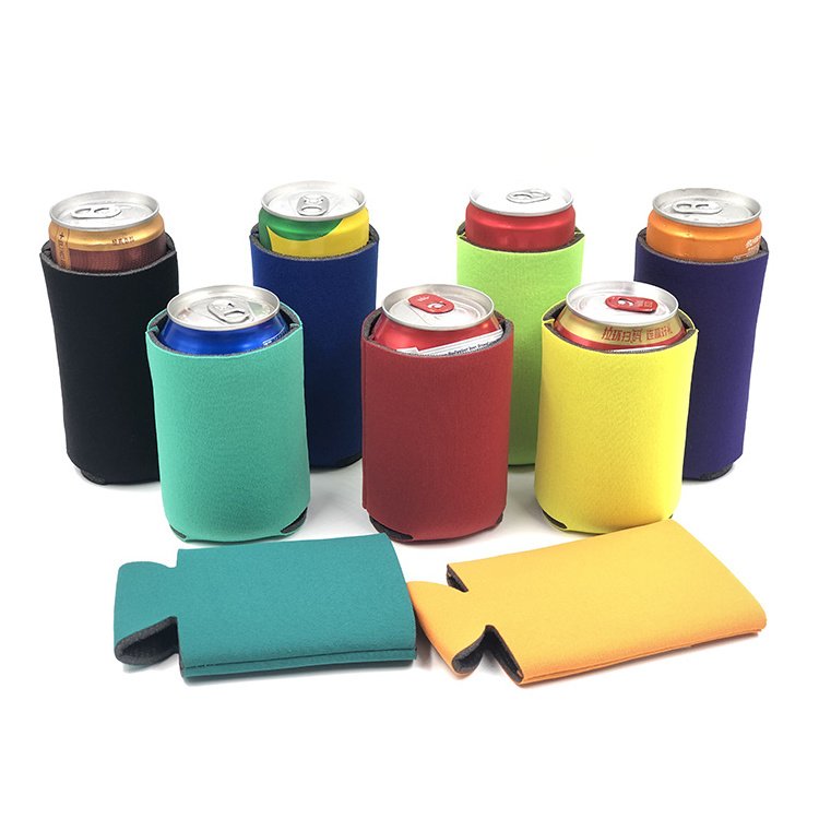 2024 custom logo Neoprene slim Beer holder Can stubby holder Cooler koozy drink coozies sublimation can cooler