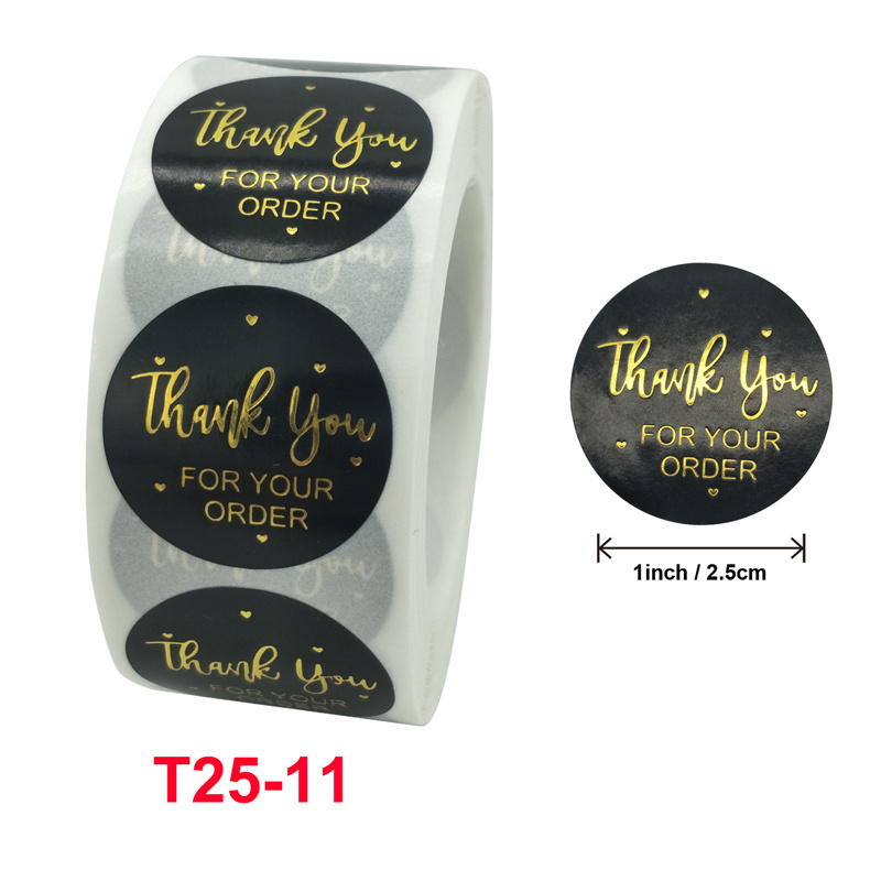 Make Your Own Thank You Sticker 500 pcs Small Business Thank You Sticker Flower Packaging Label For Custom Sticker