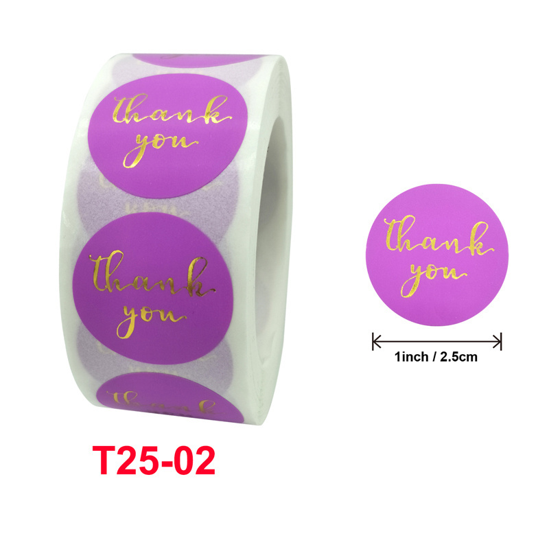 Make Your Own Thank You Sticker 500 pcs Small Business Thank You Sticker Flower Packaging Label For Custom Sticker