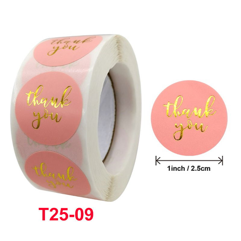 Make Your Own Thank You Sticker 500 pcs Small Business Thank You Sticker Flower Packaging Label For Custom Sticker