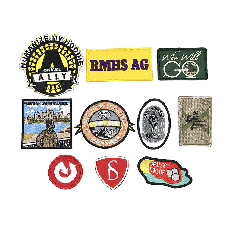 Promotional Patches wholesale design hoodies patch sew iron adhesive Clothing patches