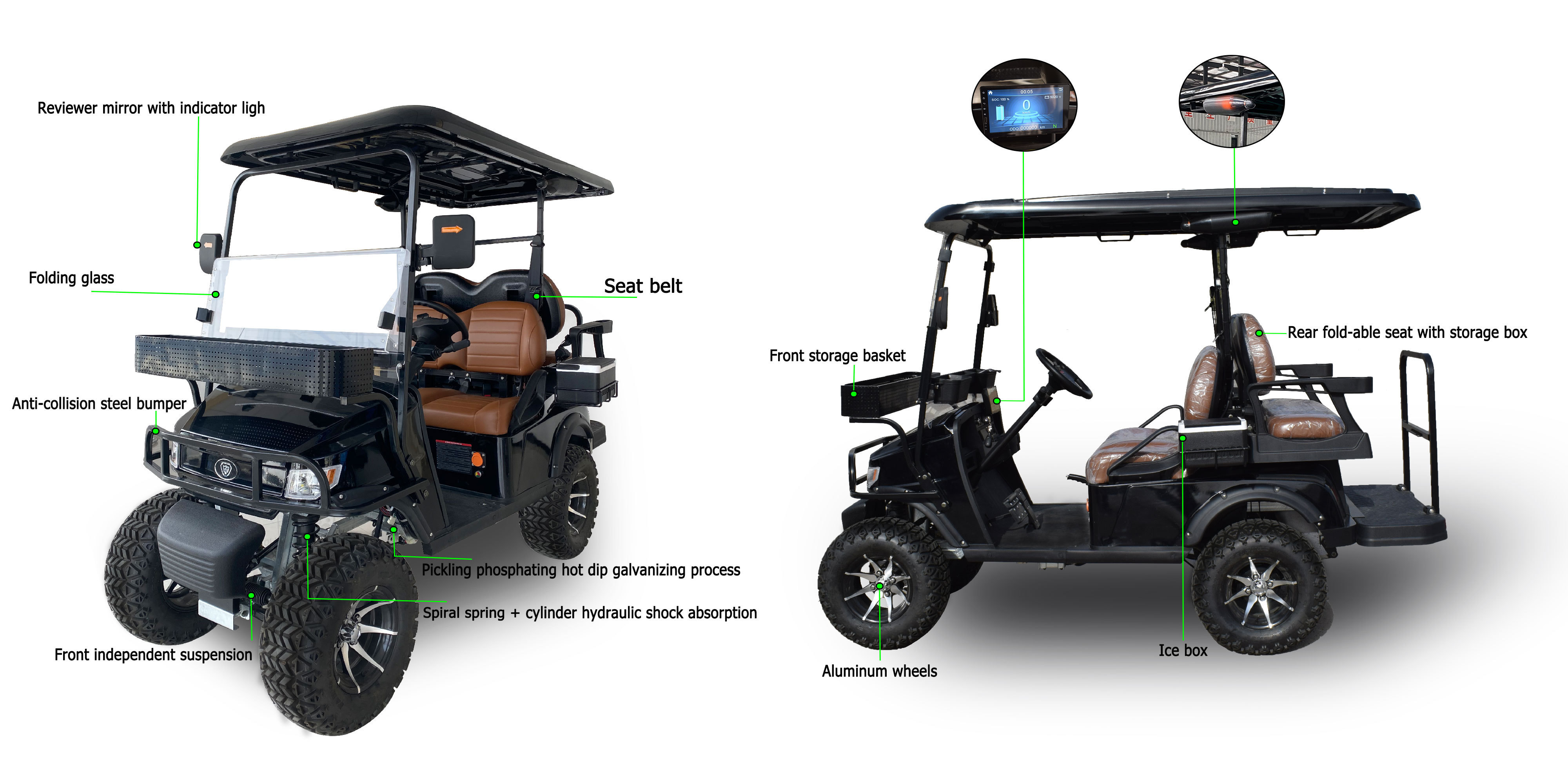 uwant electric utility golf cart  electric utility vehicle golf cart 6 seater golf cart luxury