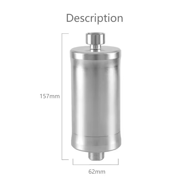 multiple composite filter element high output revitalizing shower filter