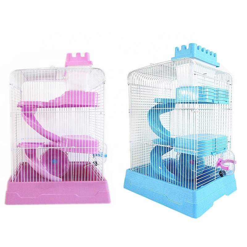 Three floors big castle cage hamster family home hamster house