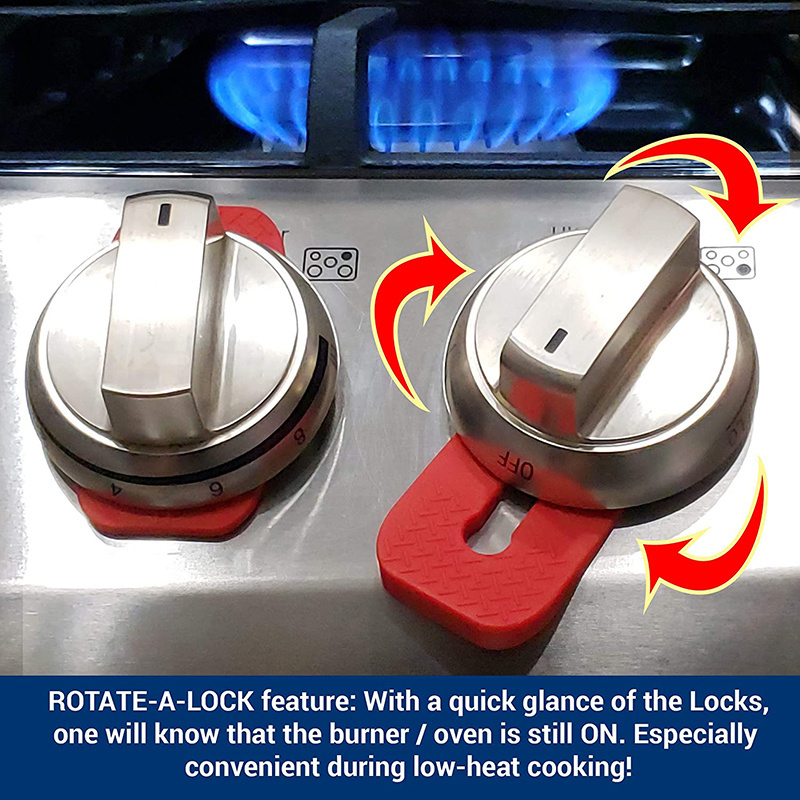 Factory Wholesale Child Safety Gas Stove Baby Proof Knob Locks Small Oven Knob Guard