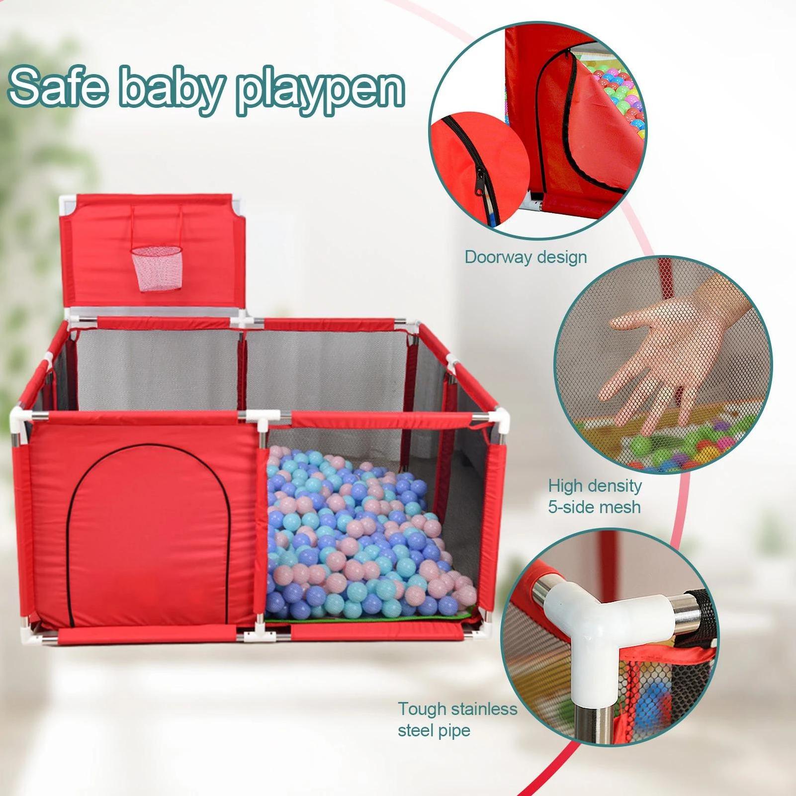 Big Size Luxure Foldable Adult Environmentally Friendly Plastic Baby Playpen Kids Fence