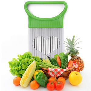 For Odor Remover Slicing Vegetable Fruits Chopper Cooking Tools Stainless Steel Onion Holder  onion slicer needle for kitchen