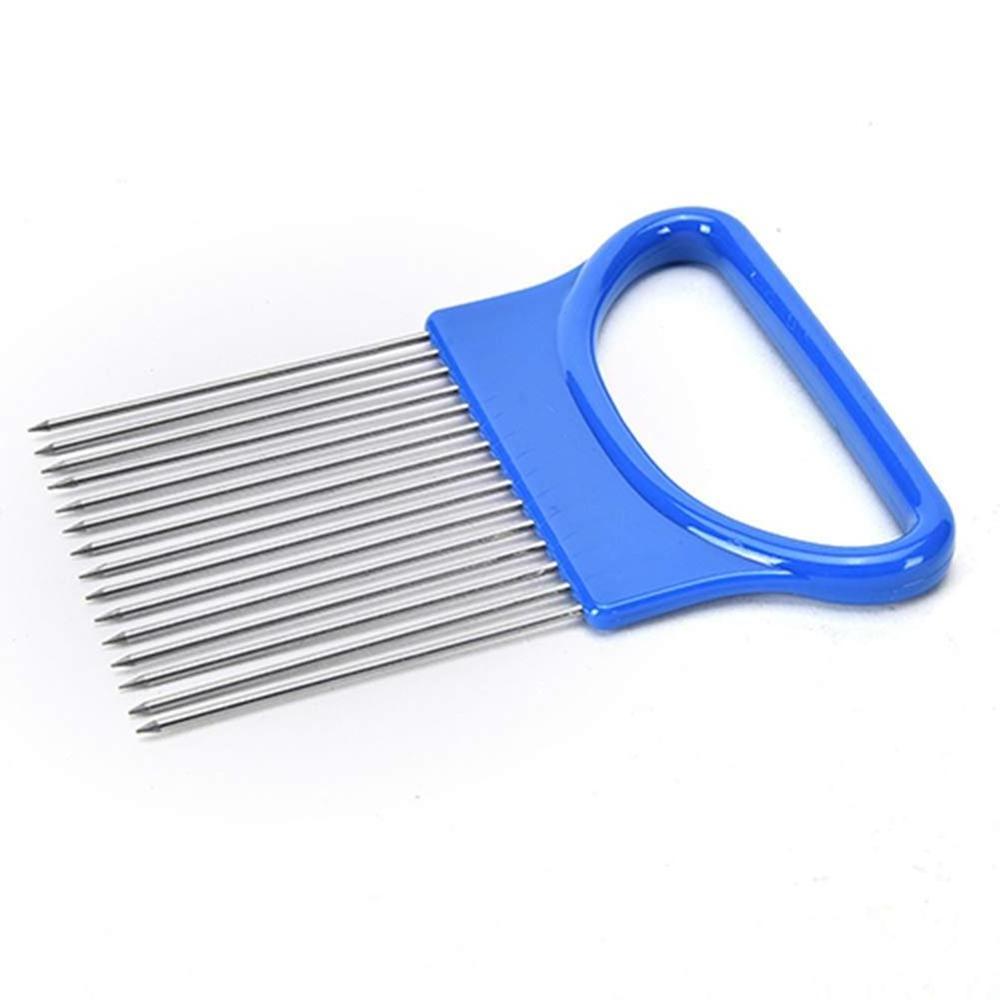 For Odor Remover Slicing Vegetable Fruits Chopper Cooking Tools Stainless Steel Onion Holder  onion slicer needle for kitchen