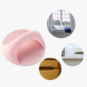 Self-Stick Instant Cabinet Drawer Handle Helper Auxiliary Kitchen Cabinet Door Window Handle Sticker Convenient Opening