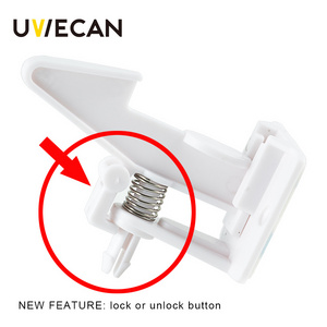 Cabinet Locks Child Safety Latches - Quick and Easy Adhesive Baby Proofing Cabinets Lock and Drawers Latch uw-001