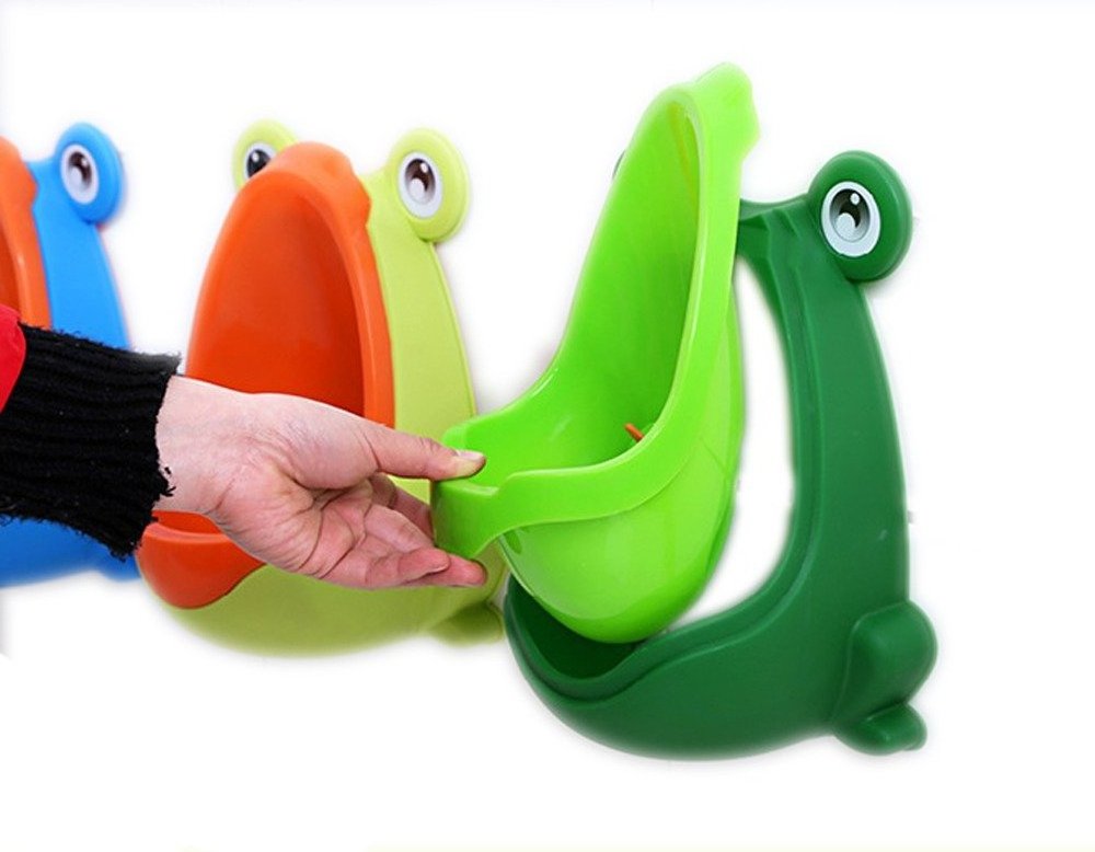 Portable Frog Baby Boy Cute Potty Training Urinal Toilet Vertical Stand