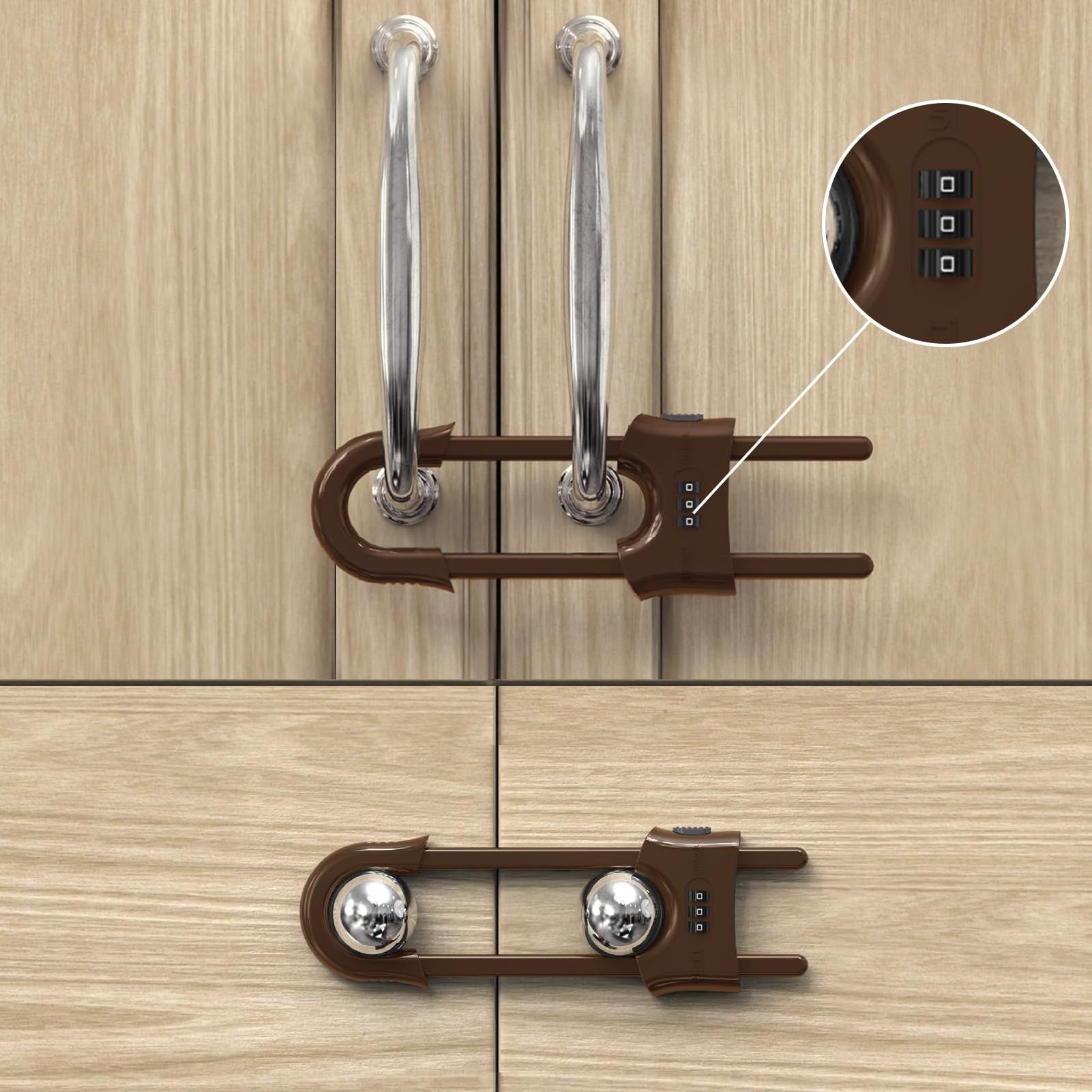 Baby Protection Lock U Shape Children Safety Lock Drawer Door Cabinet Cupboard Kids Safety Lock