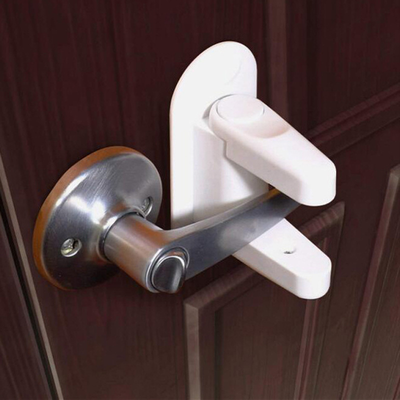 2 Pack Door Lever Lock,Baby Proofing Door handle Lock,Childproofing Door Knob Lock Easy to Install and VHB Adhesive