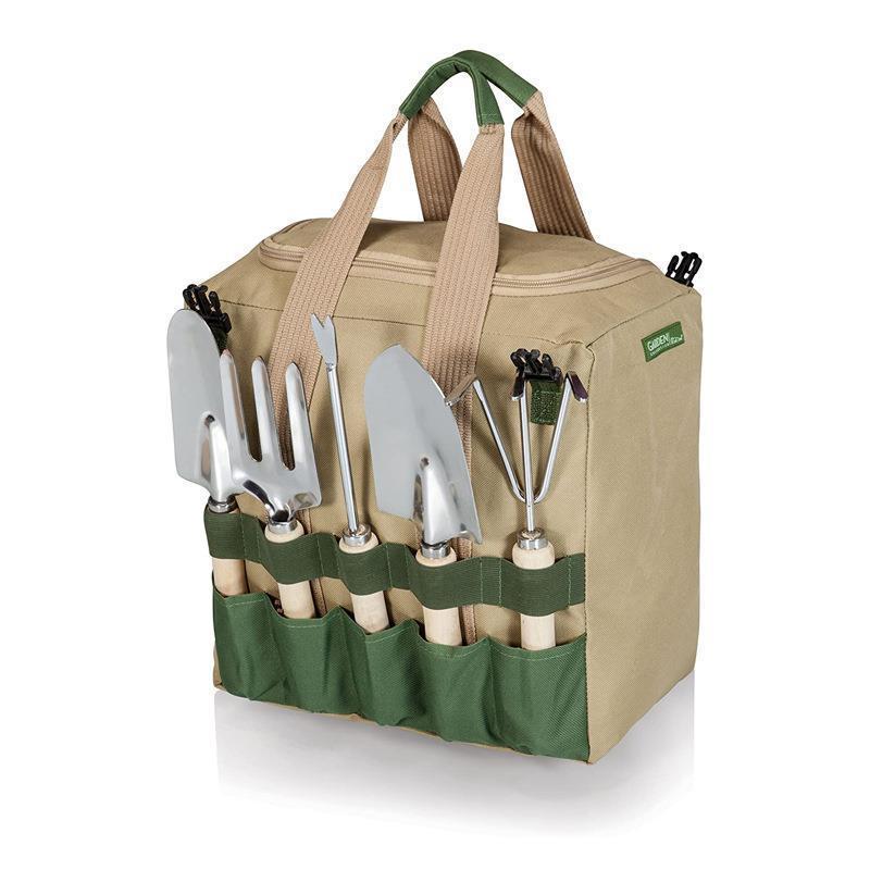 UWELD Practical Ladies Garden Tool Bag With Tote And Folding Seat Heavy Duty Canvas Garden Tool Set Bag