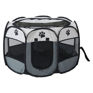 Dog Play Enclosure Portable Cat Playpen Foldable Pet Indoor Outdoor Tent Cage