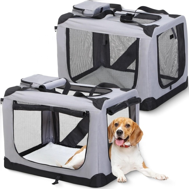 Comfy Dog Home Foldable Soft Crate Pet Travel Collapsible Dog Crate