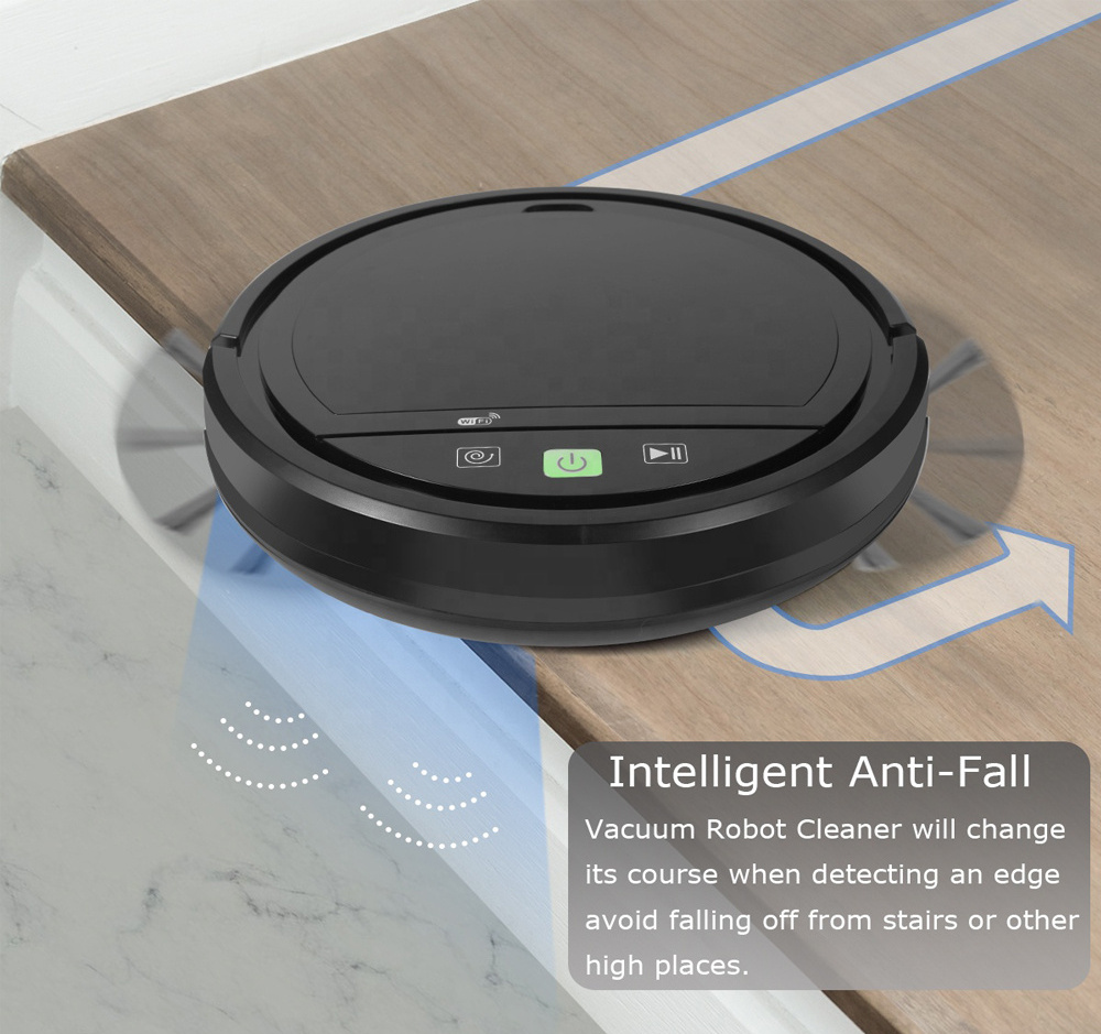 Robot Vacuum Cleaner Sweep And Wet Mopping Robotic Vacuum Robot Cleaner With APP Control Function