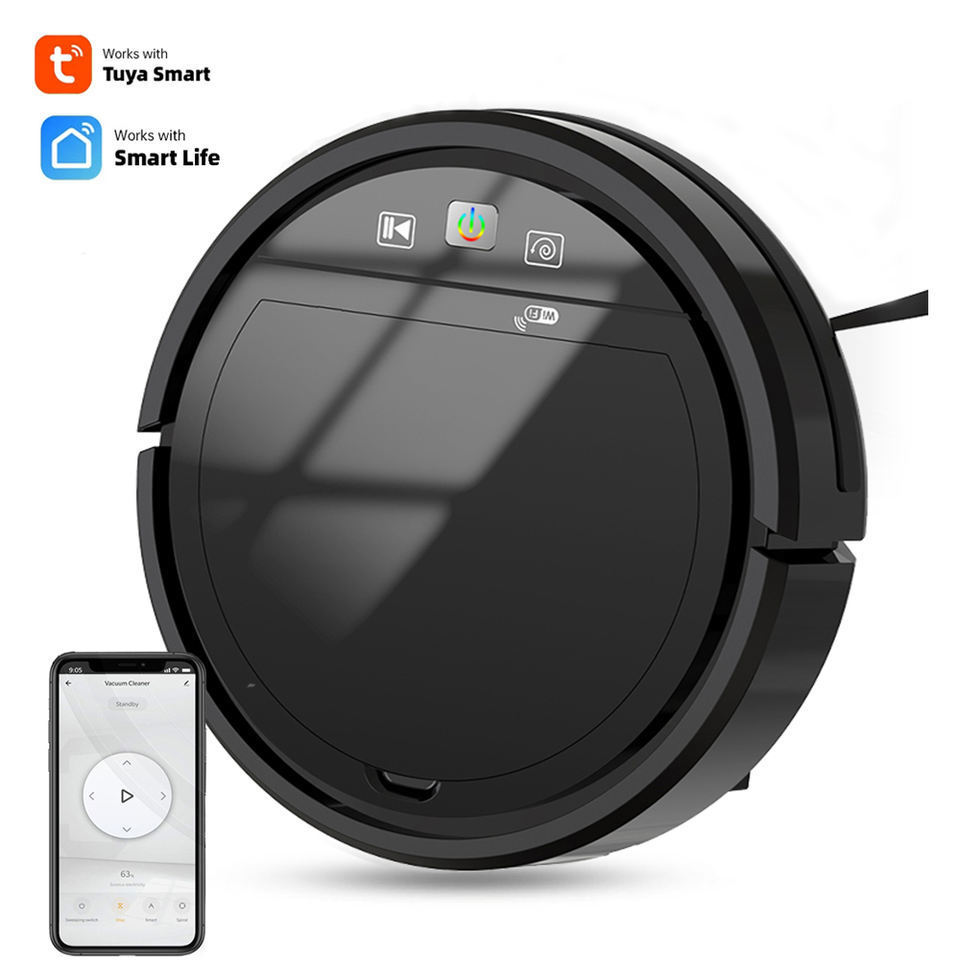 Robot Vacuum Cleaner Sweep And Wet Mopping Robotic Vacuum Robot Cleaner With APP Control Function