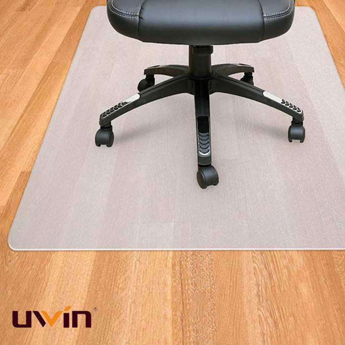 Clear EVA Polycarbonate PVC Office Floor Chair Mats For Carpet