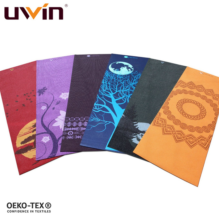 UWIN graceful Cheap price custom Silk digital-printed PVC TPE PU non slip yoga mat for gym