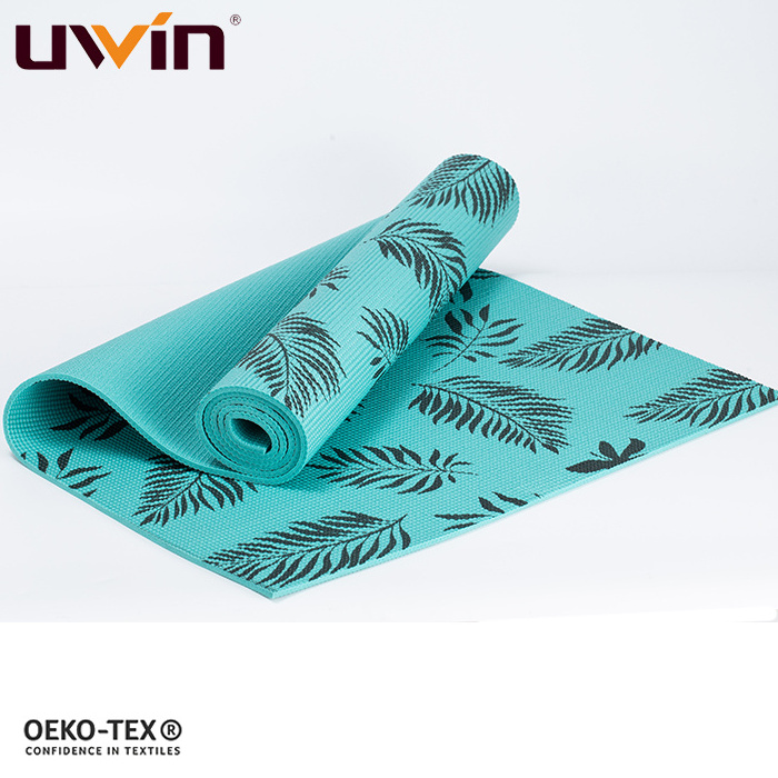 UWIN graceful Cheap price custom Silk digital-printed PVC TPE PU non slip yoga mat for gym