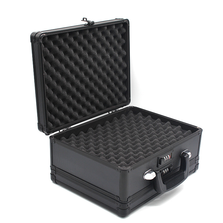 New Double Sided Handgun Deluxe Aluminum Gun Case with 2 Combination Locks