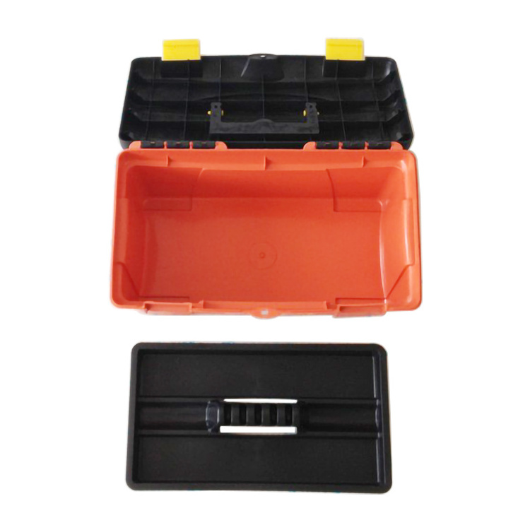 Multi-functional 16 Inches Plastic Tool Case Box with Hasp Lock