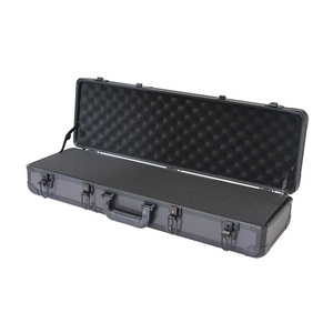 Custom Size Hard Shell Aluminum Long Gun Case Europe USA Style With Custom Shockproof Egg Shape Foam