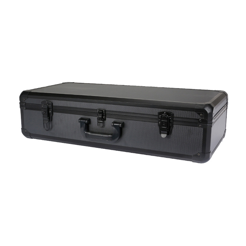 Custom Size Hard Shell Aluminum Long Gun Case Europe USA Style With Custom Shockproof Egg Shape Foam