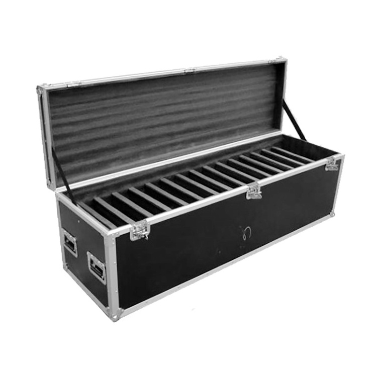 Custom Wheeled Hard Aluminum Flight Case for Equipment Transportation, Durable Aluminum Instrument Tool Carrying Case with Foam