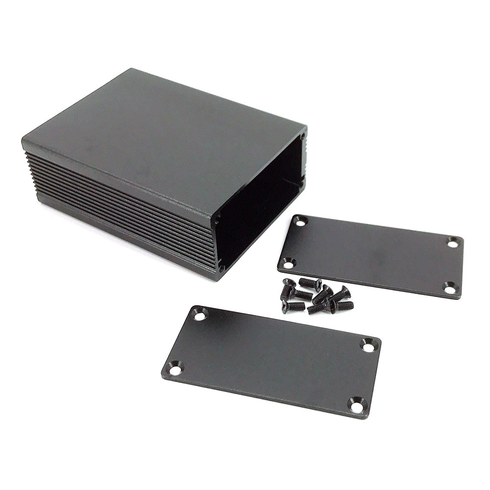 OEM 6063 Alloy Material Custom Length Heat Dissipation Electronic Box Anodized Aluminum Extrusion Enclosure PCB Housing