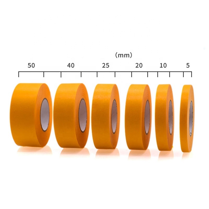 Wholesale of high viscosity yellow textured Masking tape for decoration