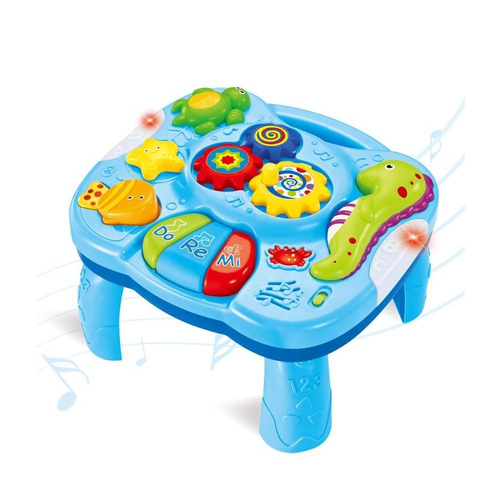 Musical Learning Table Baby Toys 6 to12 Months Early Education Music Activity Center Best Entertaining & Game Table Toddlers Toy