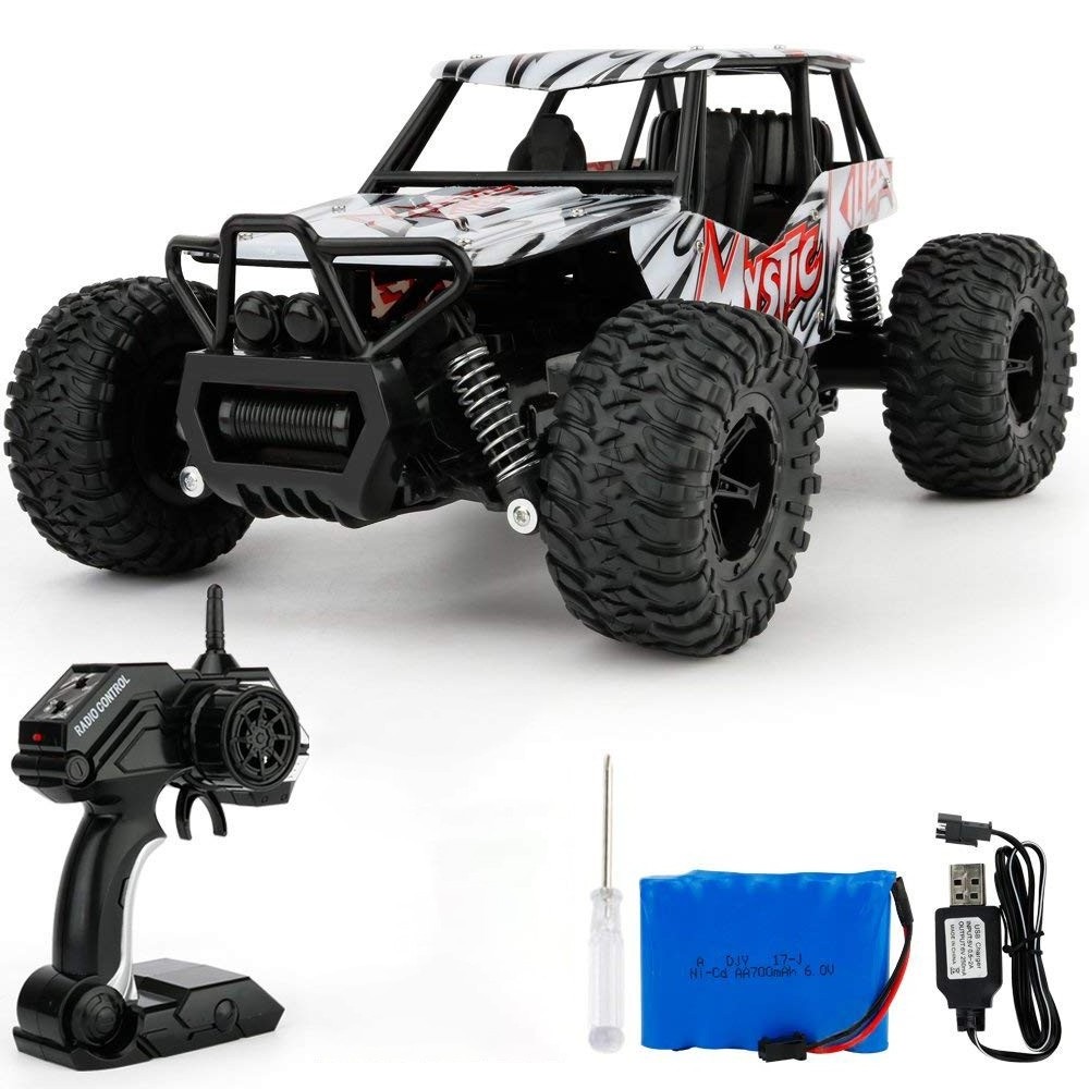 Remote Control Car RC Cars 1/16 Scale Electric Remote Control Off Road Monster RC Truck 2.4GHz 2WD High Speed Radio Control Car-