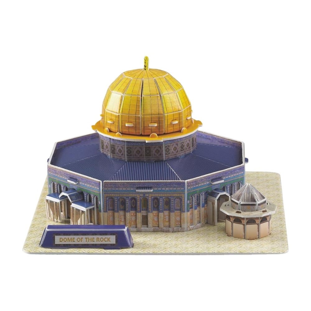 Puzzle 3d mosque Dome of Jerusalem Islamic temple Muslim Mosque Puzzle Kit Temple Mount 25PCS,arabic educational toys