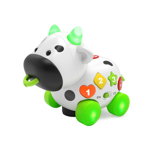 Musical Cow Toys: Bilingual Educational Toddler Toy for Christmas Birthday Gift. Ideal for Boy or Girl's Development