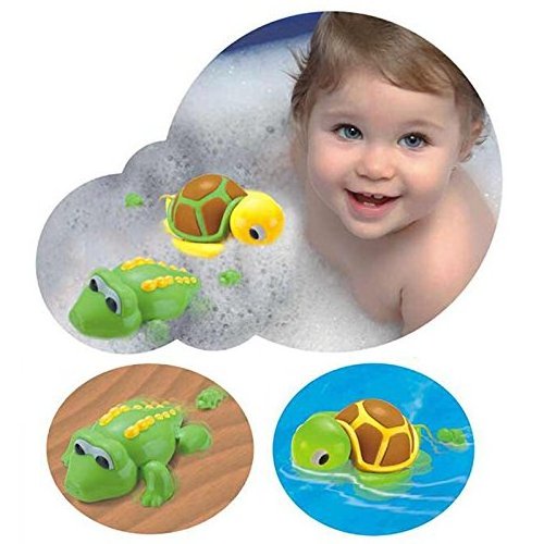 Swimming Wind Up Sea Animals in the Bathtub Windup Motorized Water Toy for Children Kids Toddlers Bath Time Fun