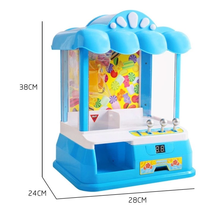 Light Up Small Claw Machine Prizes Candy Claw Game Small Toys Dispenser Grabber USB Charging Countdown Mini Stress Reliever Toys