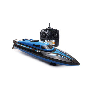 RC Boat 2.4GHz 4 Channels Remote Control Electric Racing Boat 25KM/H High Speed Automatically 180 Degree Flipping Transmitter wi