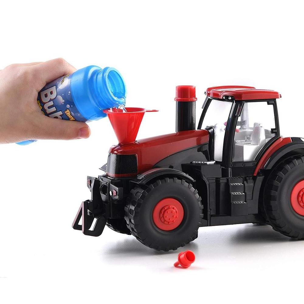 Bump & Go Bubble Blowing Farm Tractor Truck with Lights Sounds and Action Fun Toy and Gift for Kids