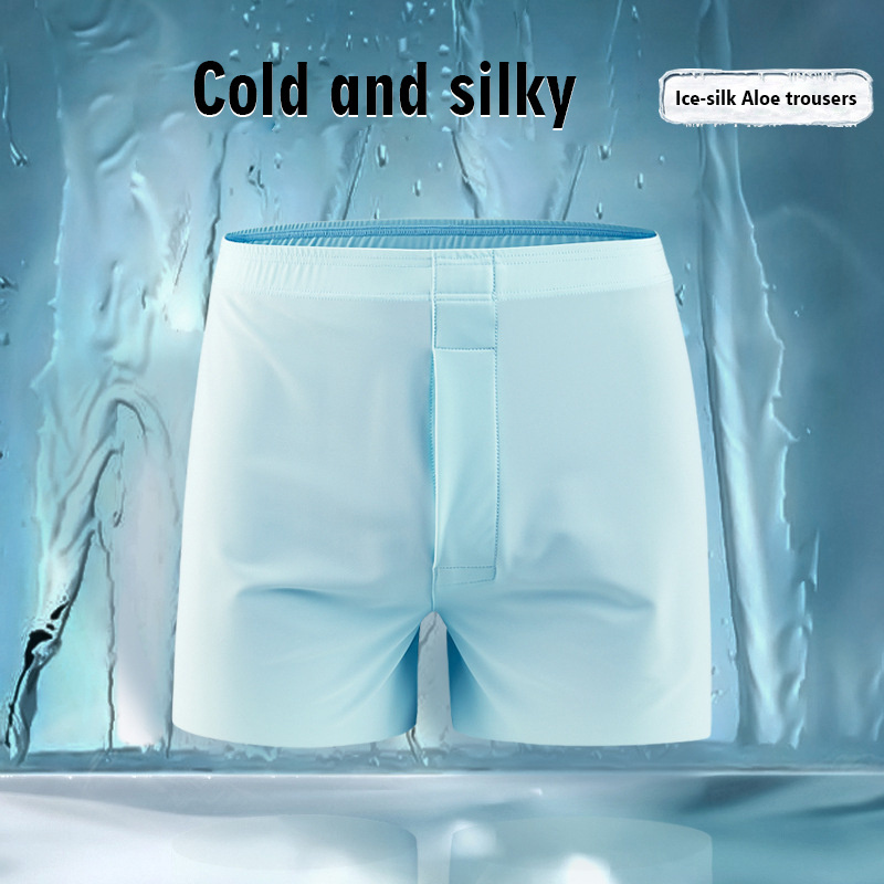 Customized Professional High Quality 100% Washable Ice Silk Men's Underwear Set Underwear Men