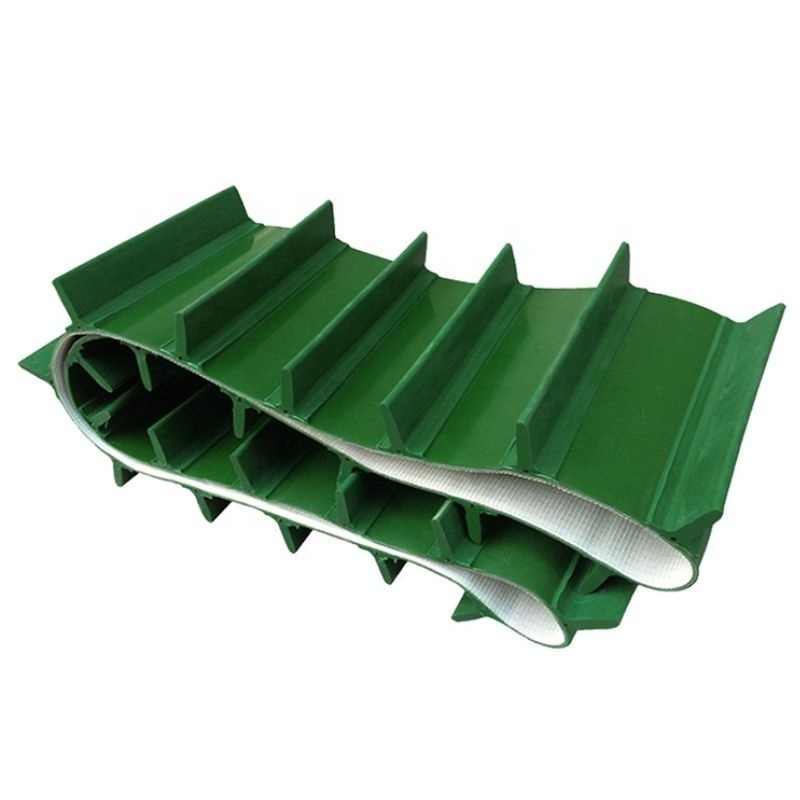 High performance Industrial  PU Profile side wall cleated conveyor belt conveyor belt with cleats