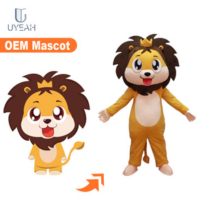 UYEAH custom adult size madagascar plush soft lion mascot costume